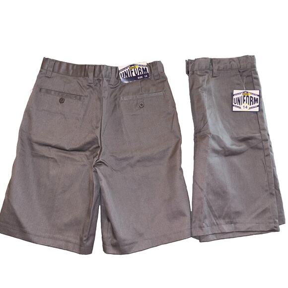 MJ Collection Grey School Uniform Shorts Size 14 Lot of 2 Shorts - Picture 6 of 9